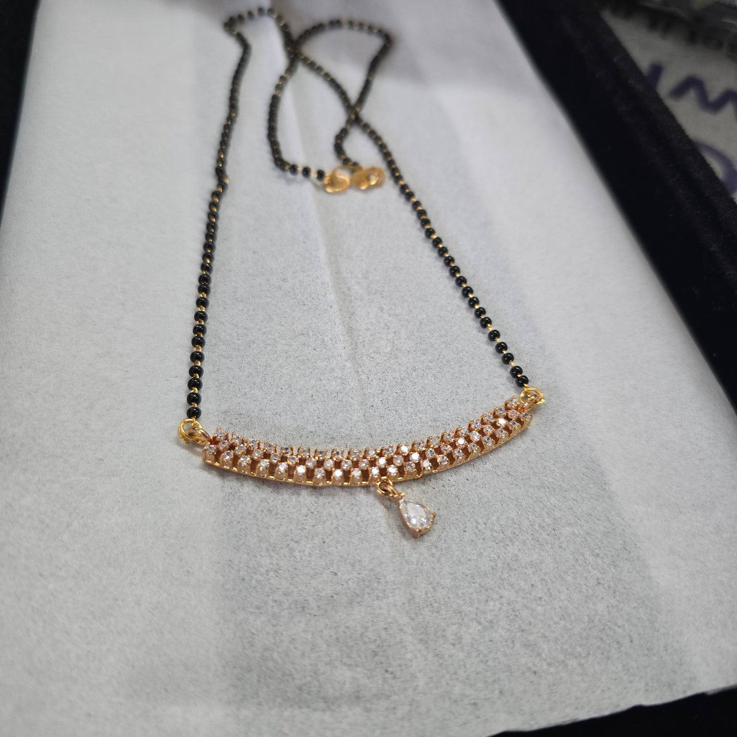 Beautiful designer American diamond mangalsutra