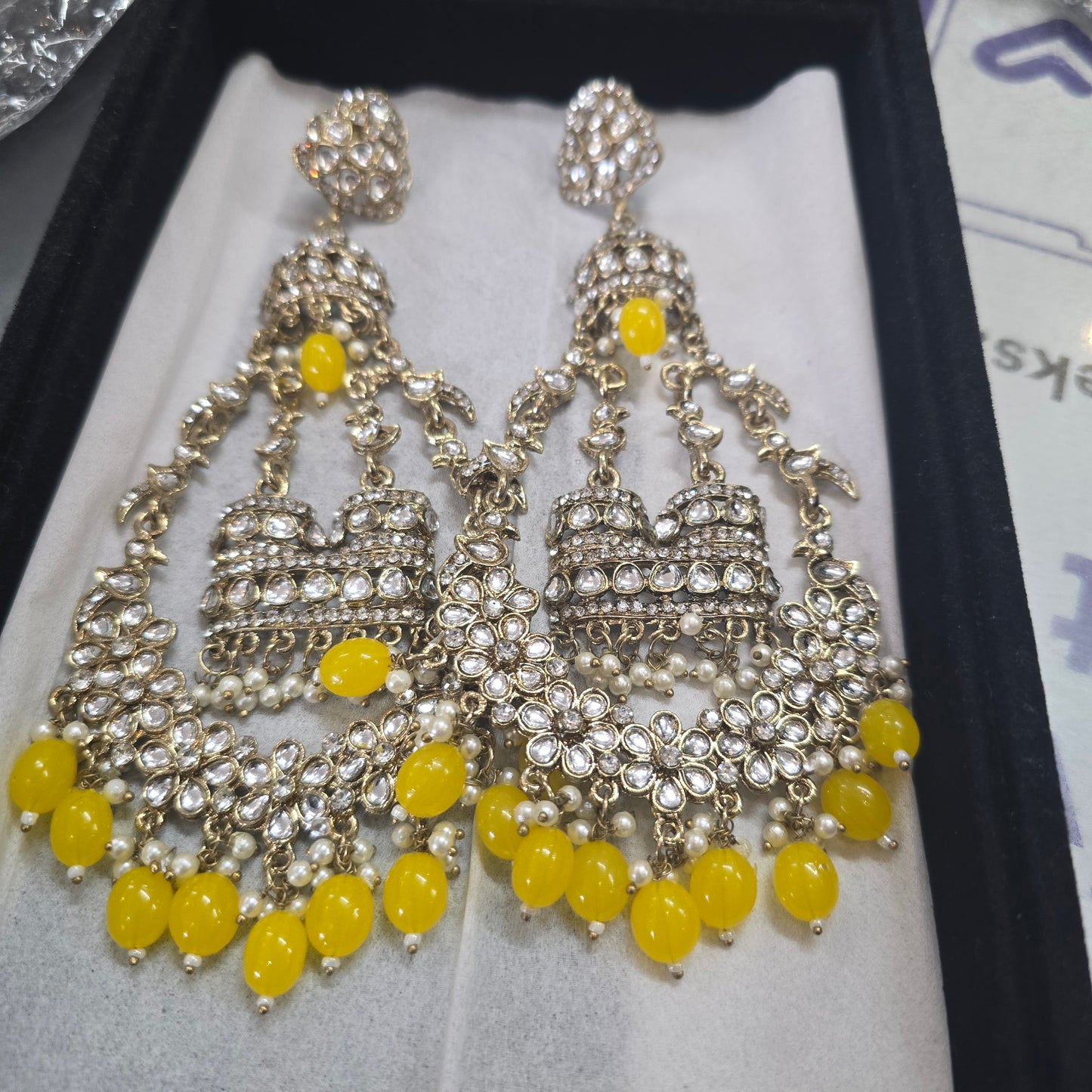 Beautiful designer oversize earrings