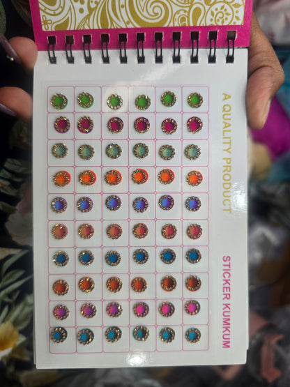 Beautiful designer gold stone tikka/bindi book