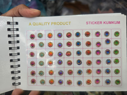 Beautiful designer gold stone tikka/bindi book