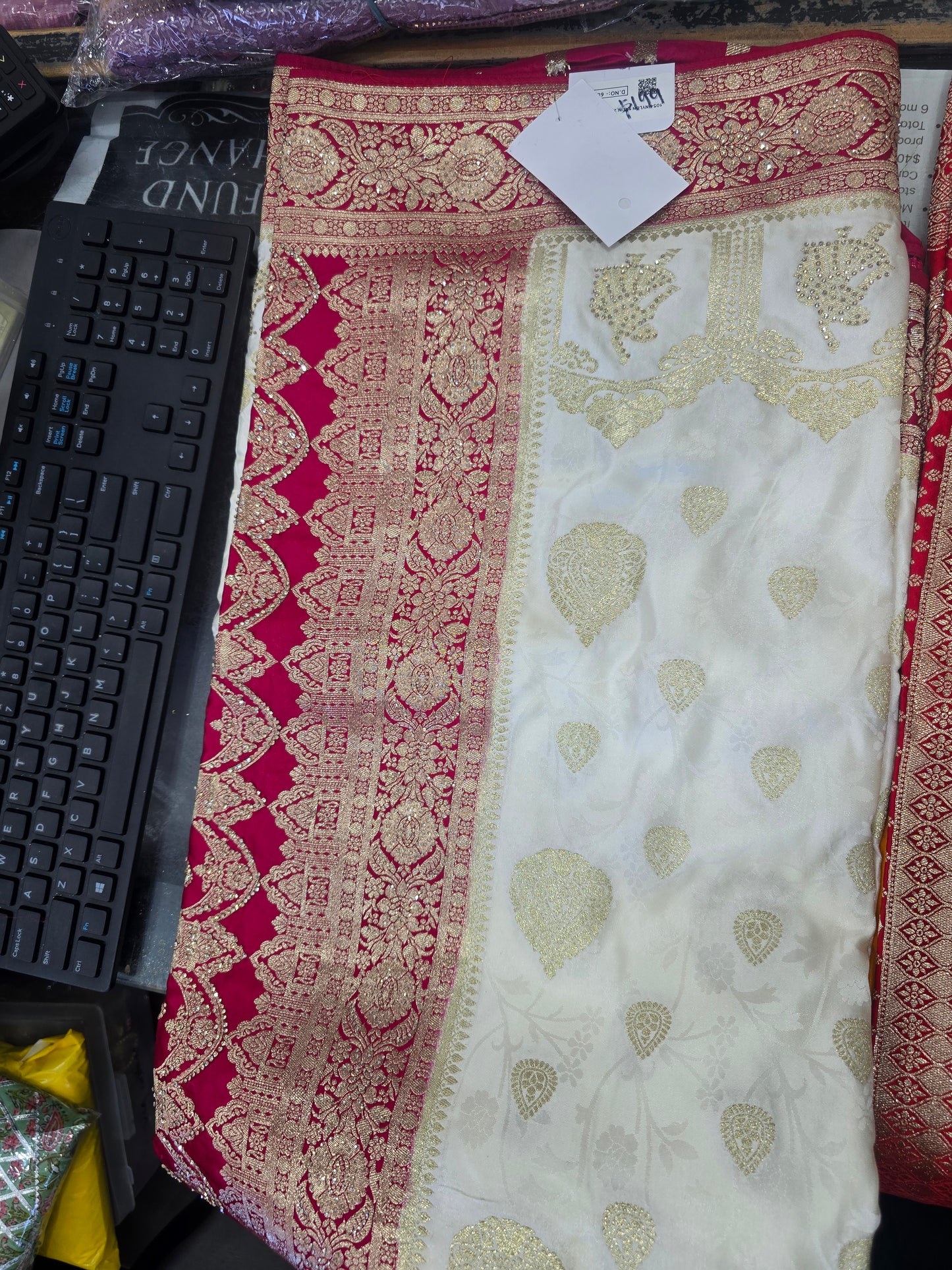 Beautiful designer pure silk saree