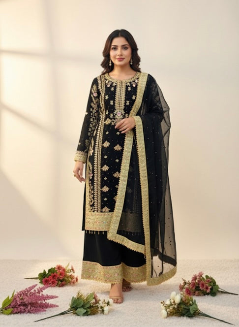 Beautiful designer plazo suit