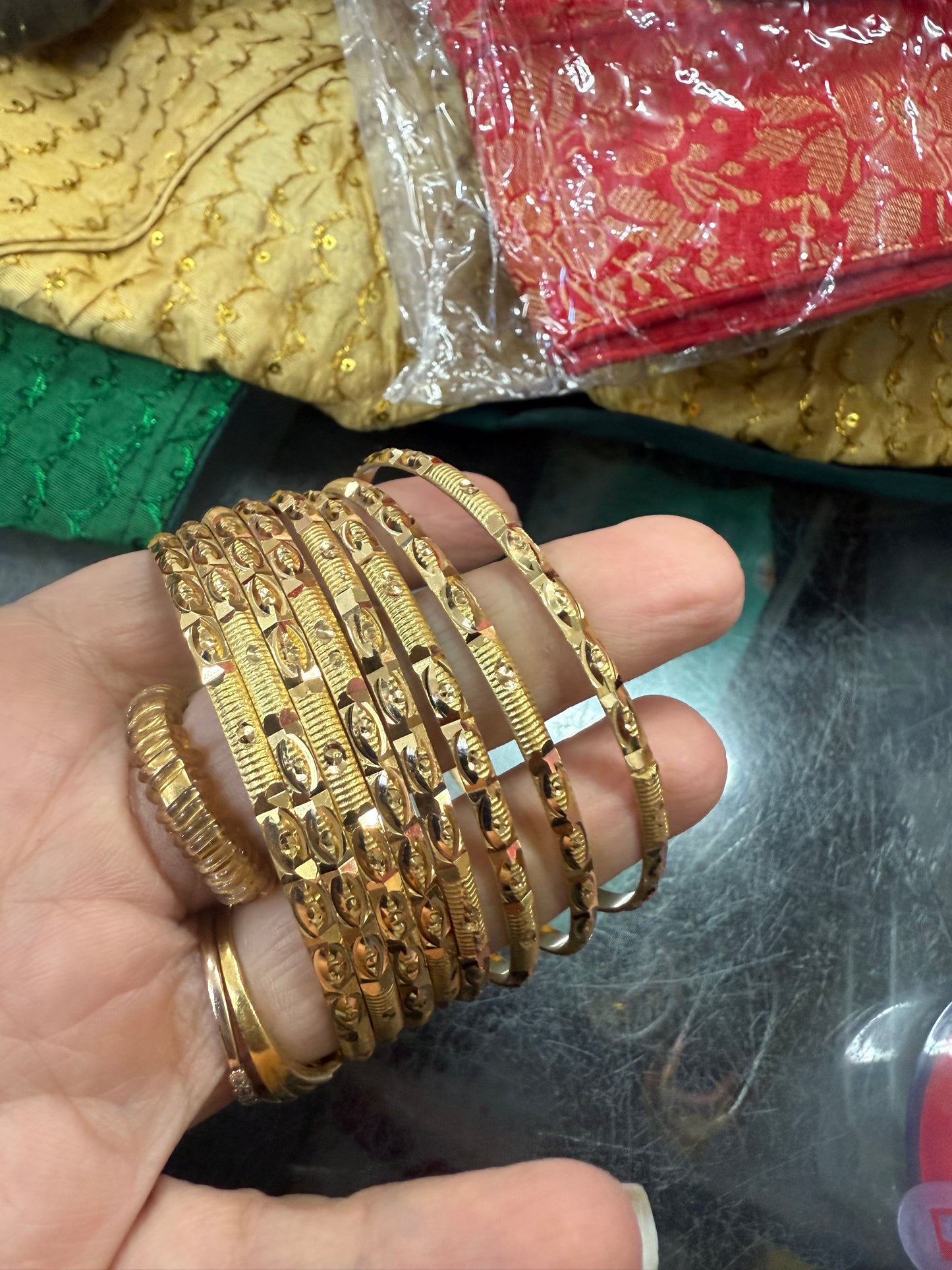 Beautiful gold plated bangles