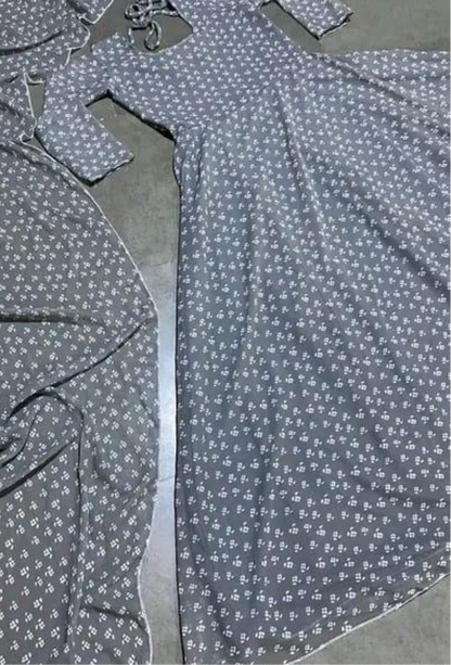 Beautiful designer gown style Kurti with dupatta