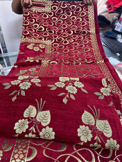 Beautiful designer velvet bedspread with matching pillowcases