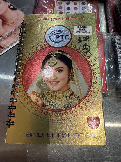 Beautiful designer gold stone tikka/bindi book