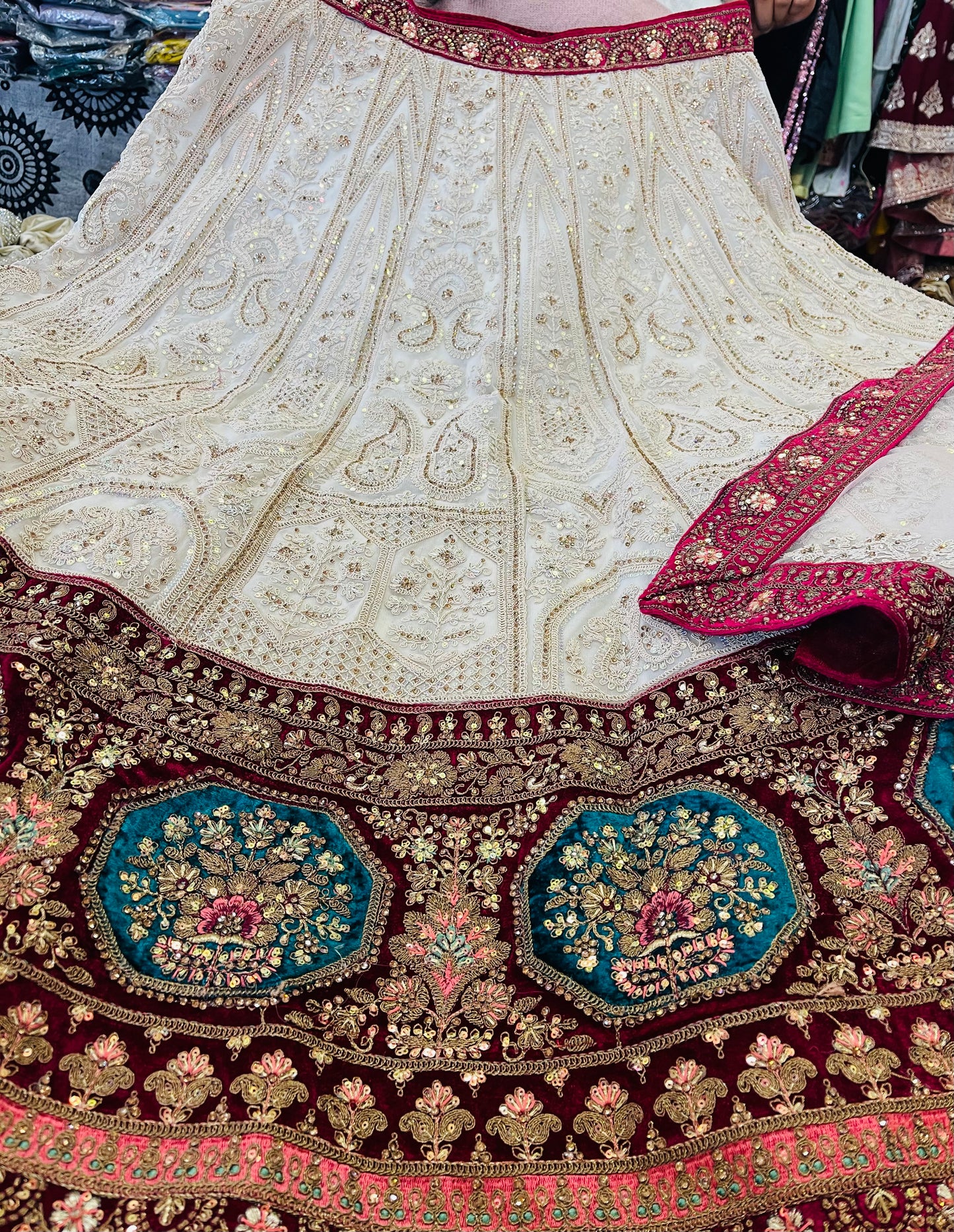 Beautiful designer semi stitch lengha choli