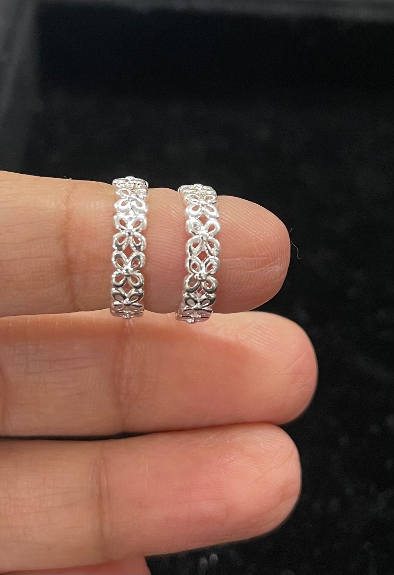 Beautiful designer real sterling silver toe rings