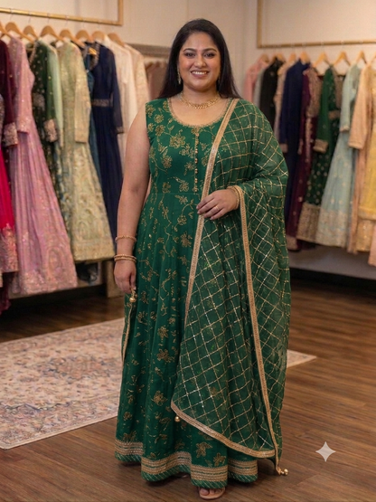Beautiful designer gown style anarkali