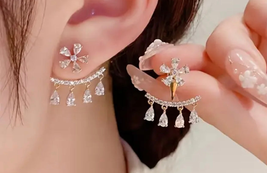 Beautiful designer American diamond earrings