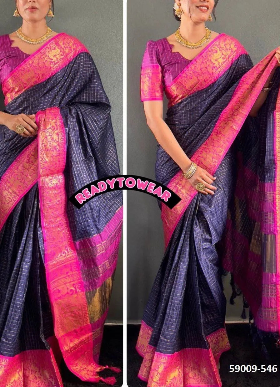 Beautiful designer ready to wear one minute saree