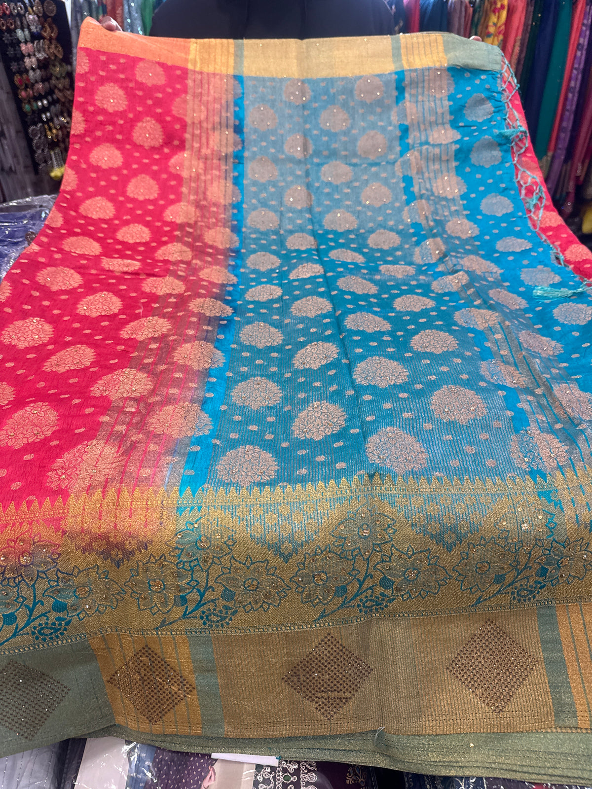 Beautiful designer silk saree