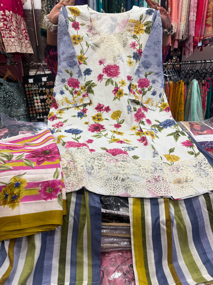 Beautiful designer plazo suit