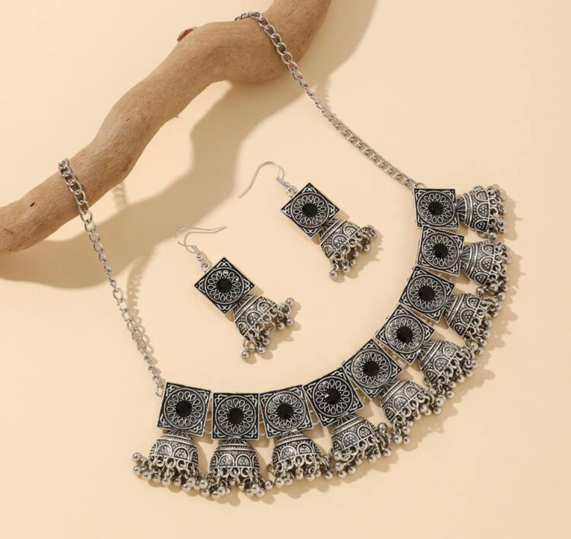 Beautiful designer oxidised choker set