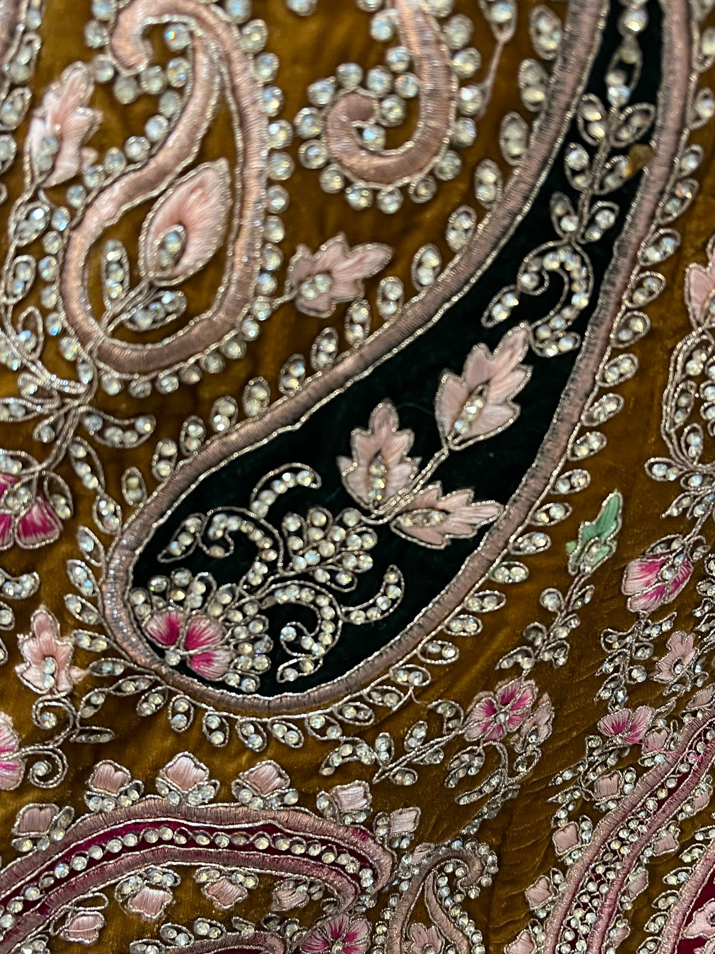 Beautiful designer bridal velvet unstitched lengha