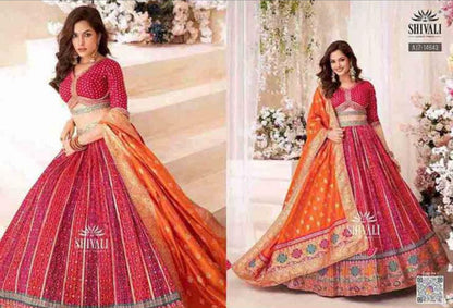 Beautiful designer silk lengha choli