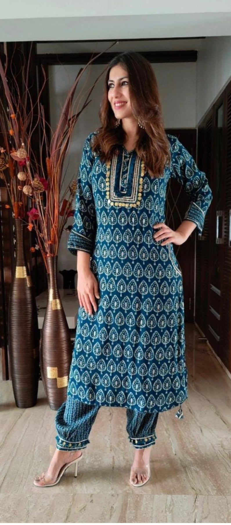 Beautiful designer Afghani style Kurti salwar