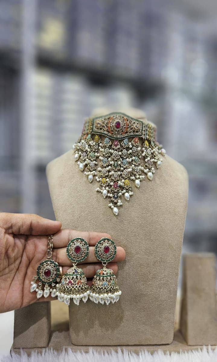 Beautiful designer necklace set