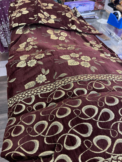 Beautiful designer velvet bedspread