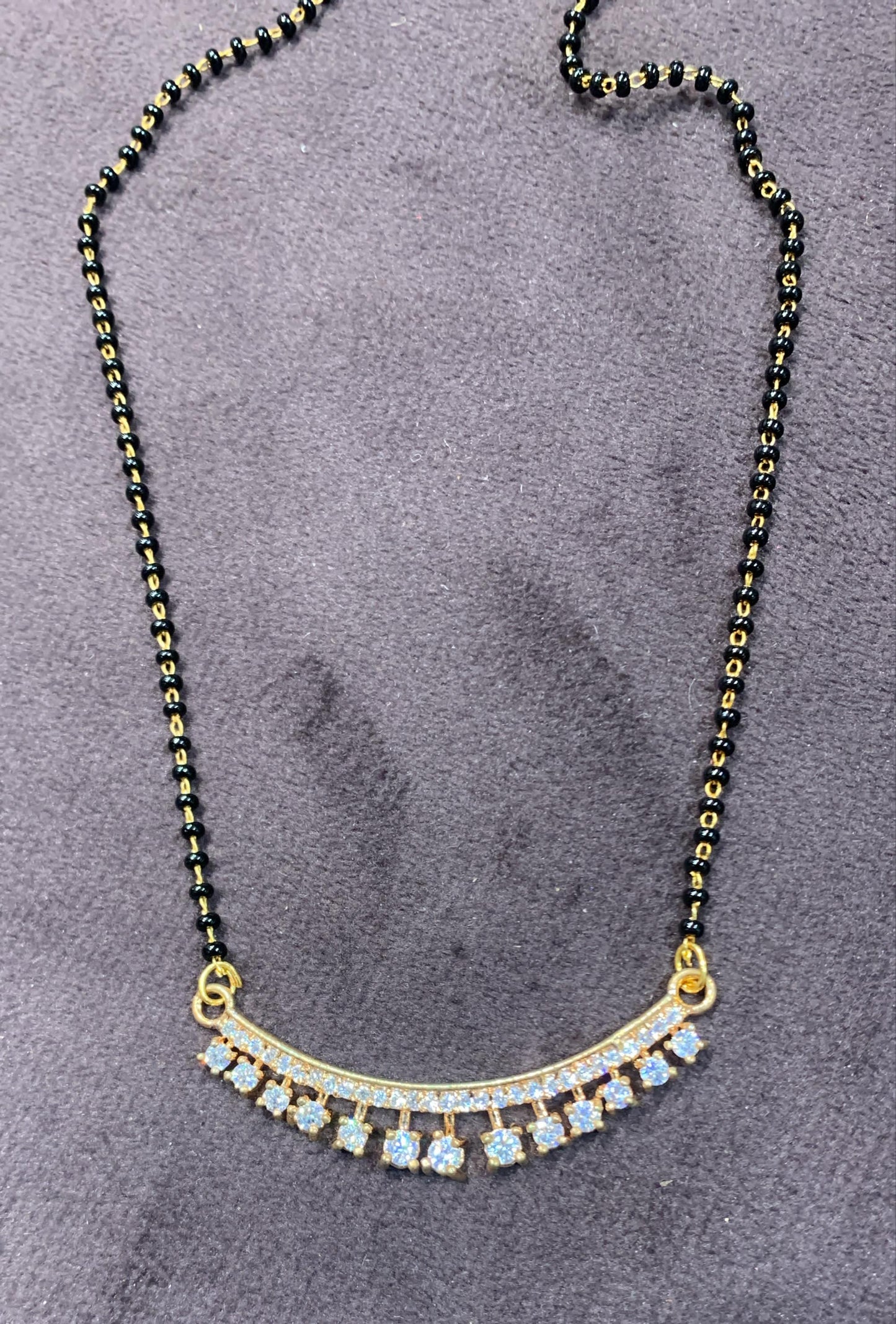 Beautiful designer American diamond mangalsutra