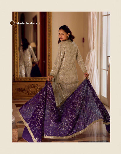 Beautiful DESIGNER SWAROSKI PREMIUM GEORGETTE SUIT