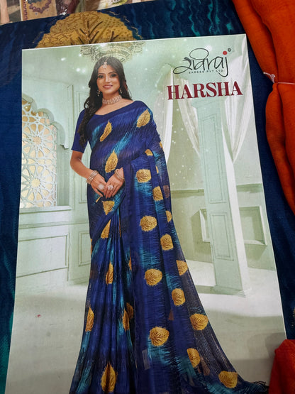 Beautiful designer geogrette saree