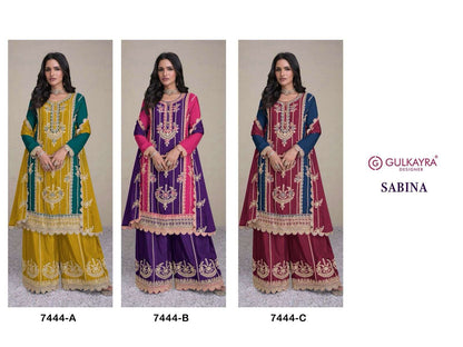 Beautiful designer flare top plazo suit