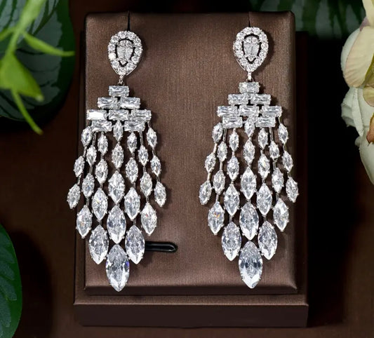 Beautiful designer American diamond earrings