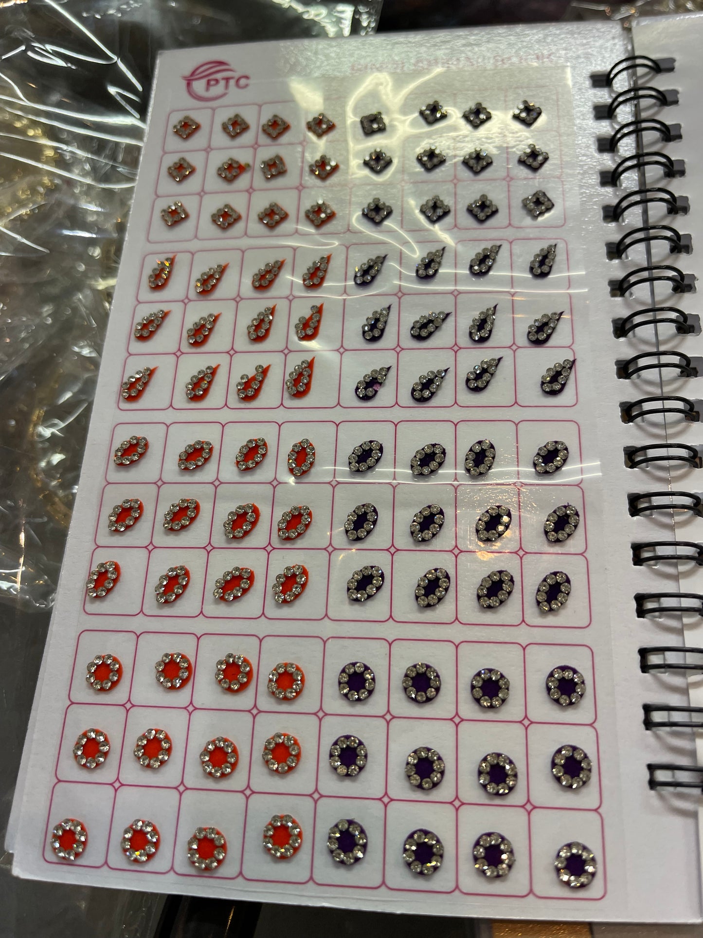 Beautiful designer stone bindi book