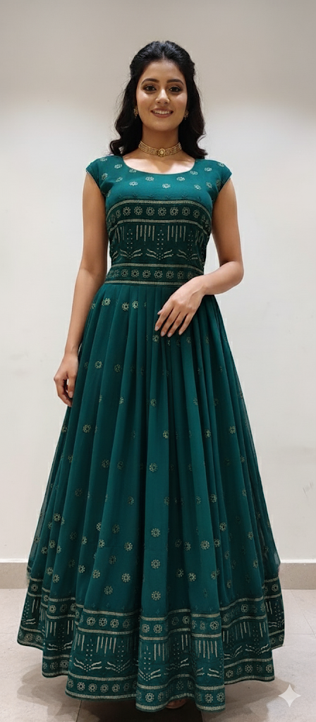 Beautiful designer anarkali gown