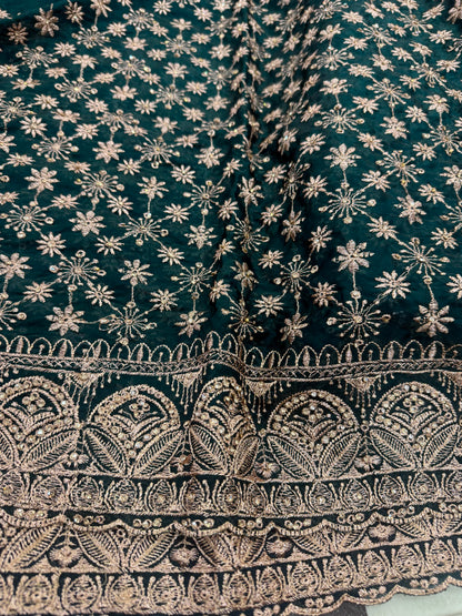 Beautiful designer fully embroidered Jimmy Choo saree