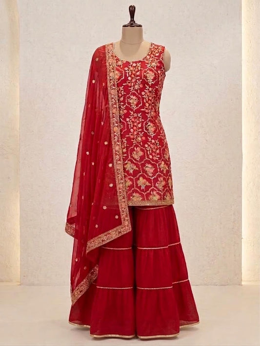 Beautiful designer sharara suit