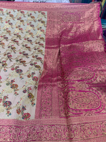 Beautiful designer pure silk saree