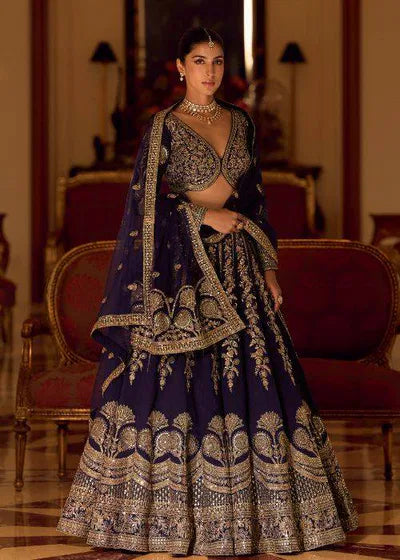 Beautiful designer Indian Wedding Purple Trendy Designer Lehenga Choli