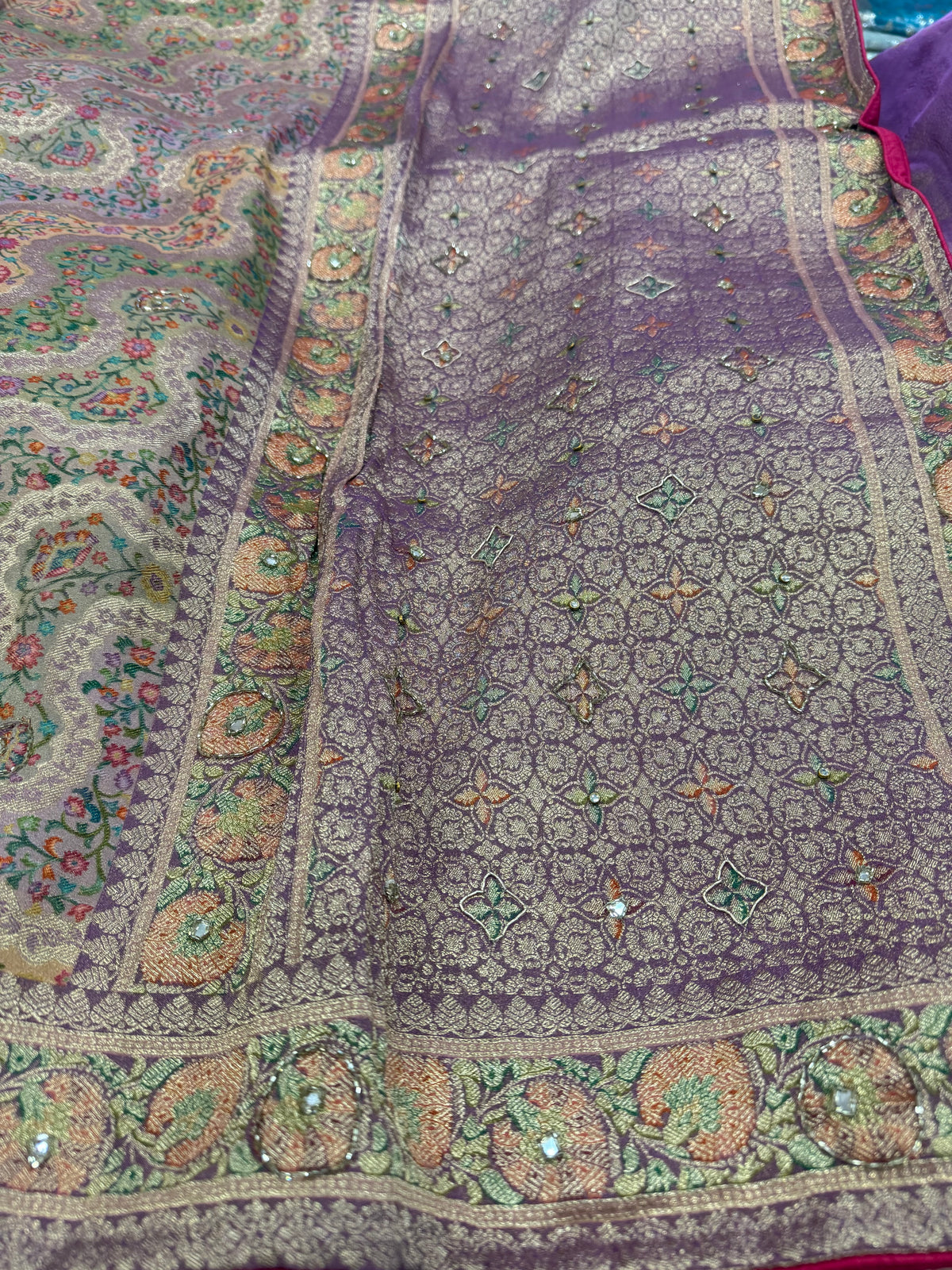 Beautiful designer pure silk saree