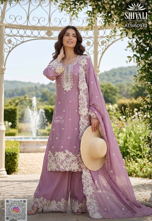 Beautiful designer plazo suit