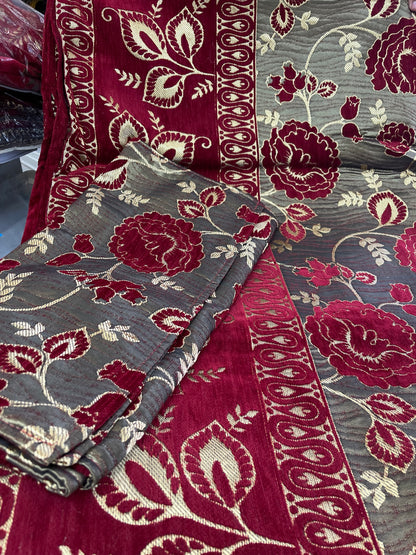 Beautiful designer velvet bedspread with matching pillowcases