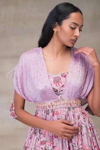 Beautiful designer Indowestern gown