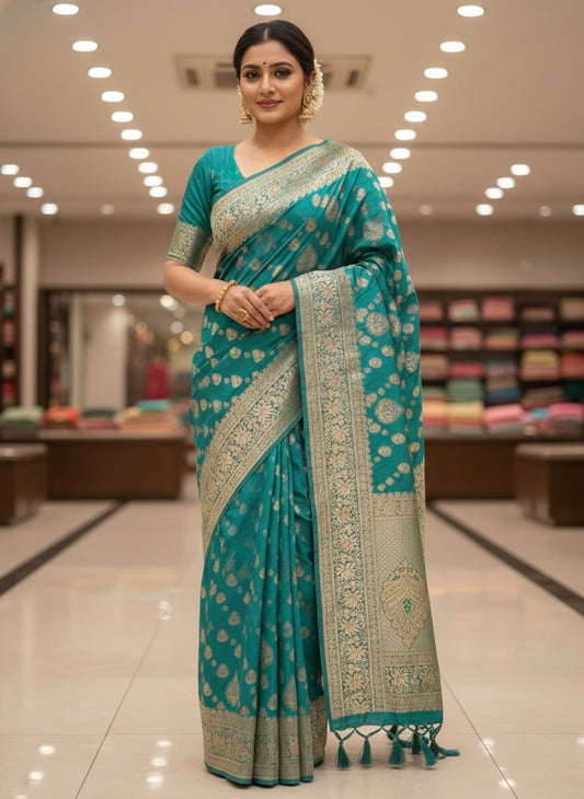 Beautiful designer silk saree