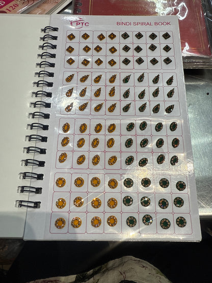 Beautiful designer gold stone tikka/bindi book