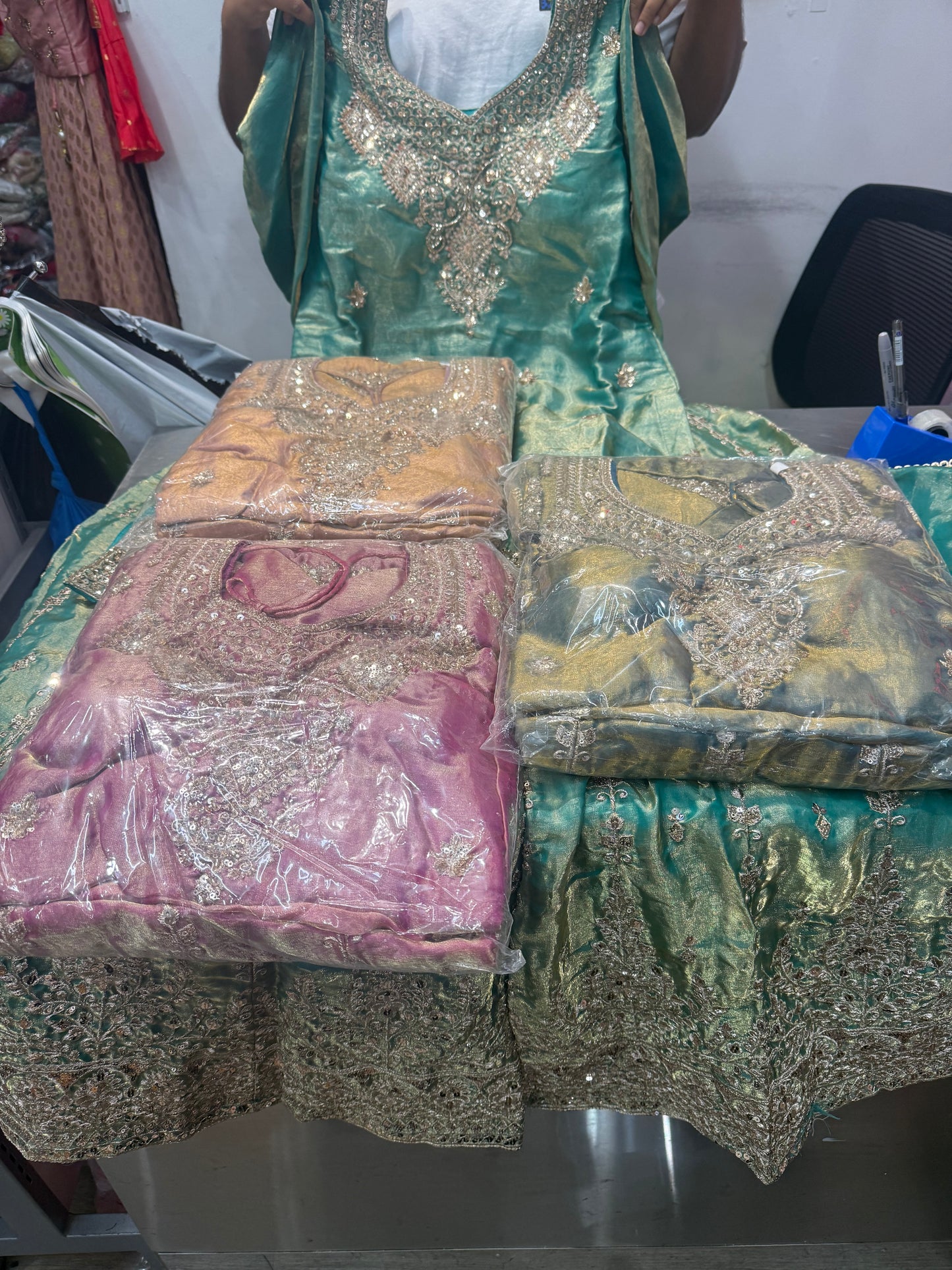Beautiful designer plazo suit