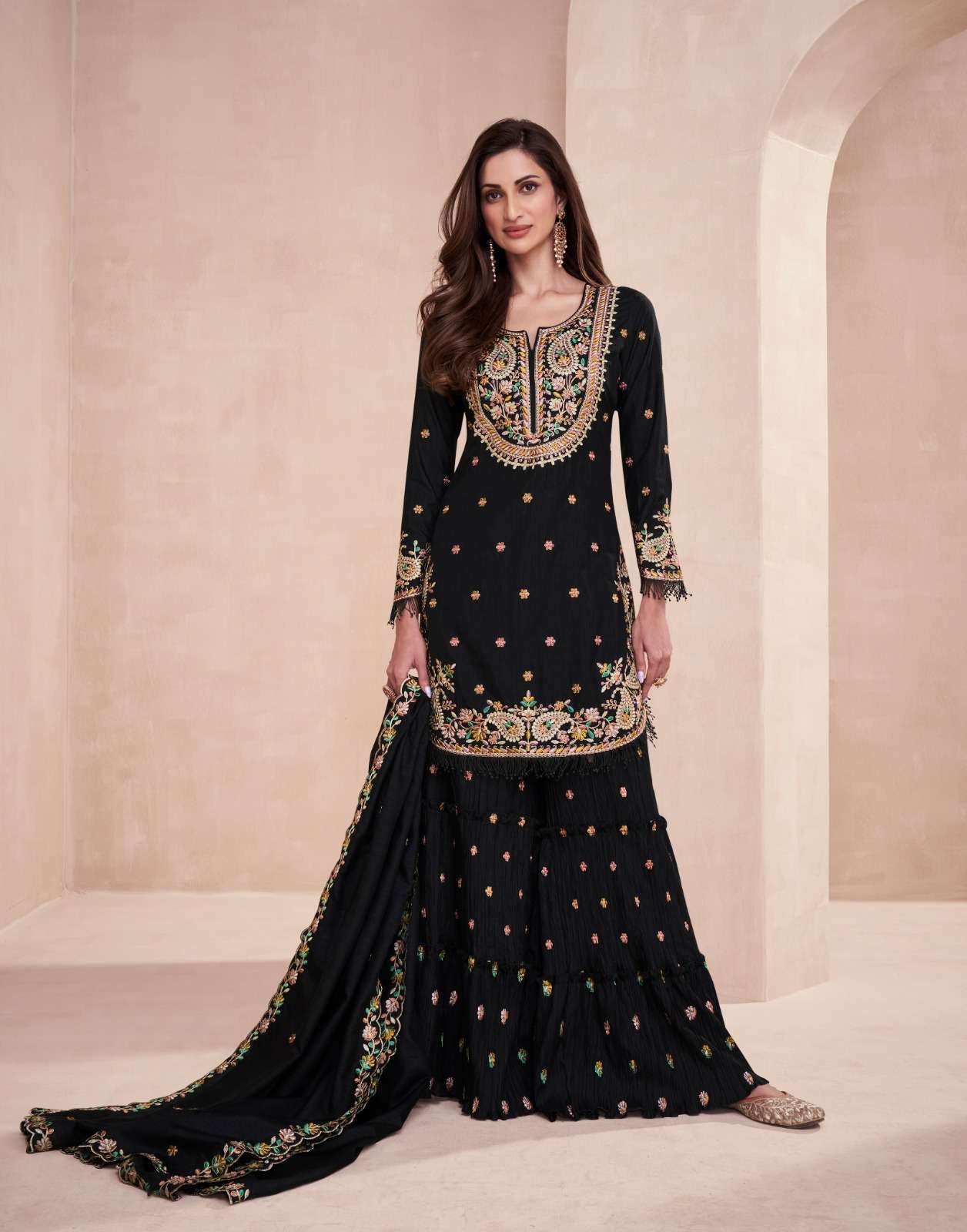 Beautiful designer sharara suit