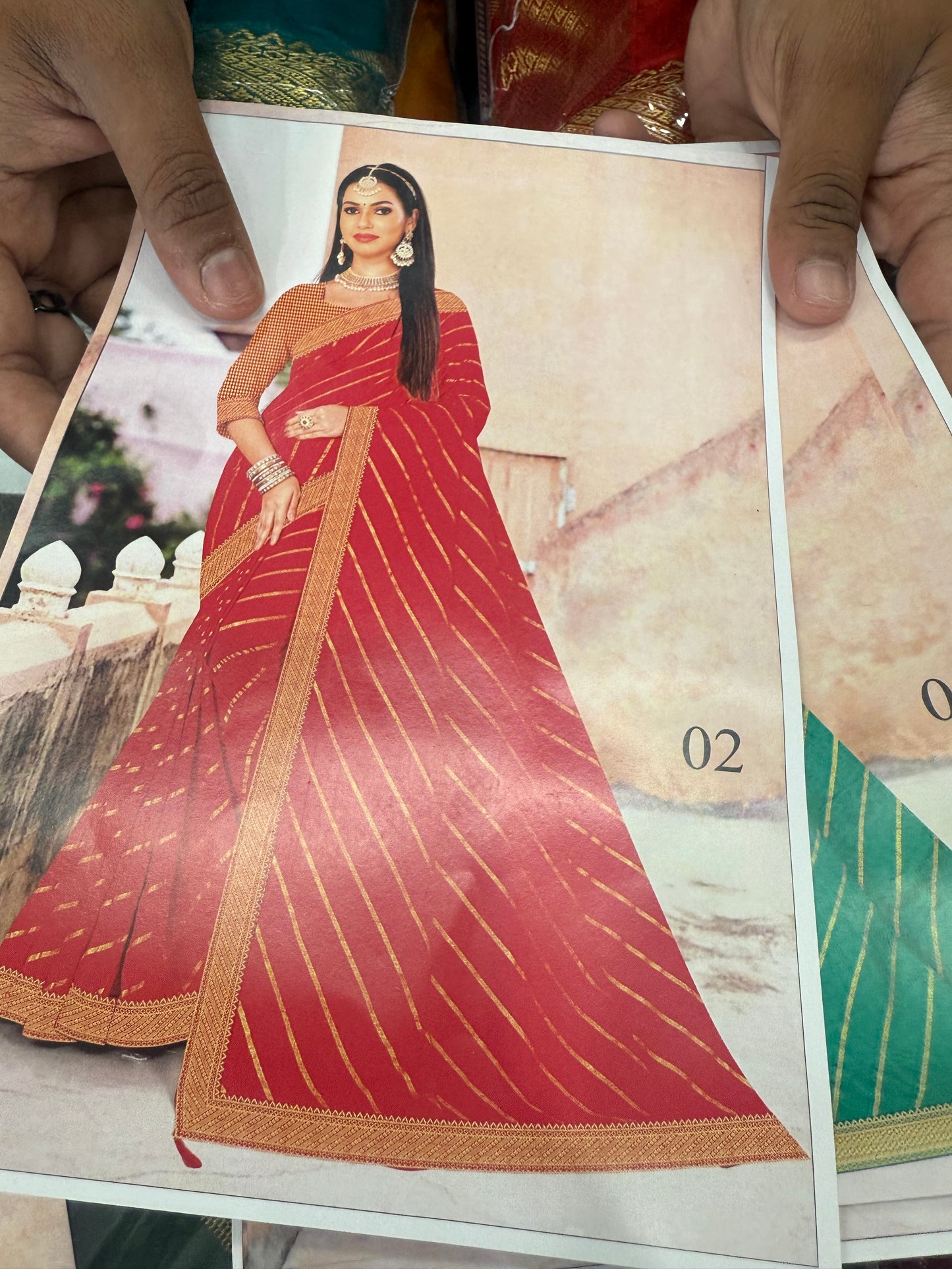 Beautiful designer silk saree