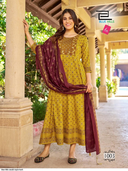 Beautiful designer kurti with dupptta