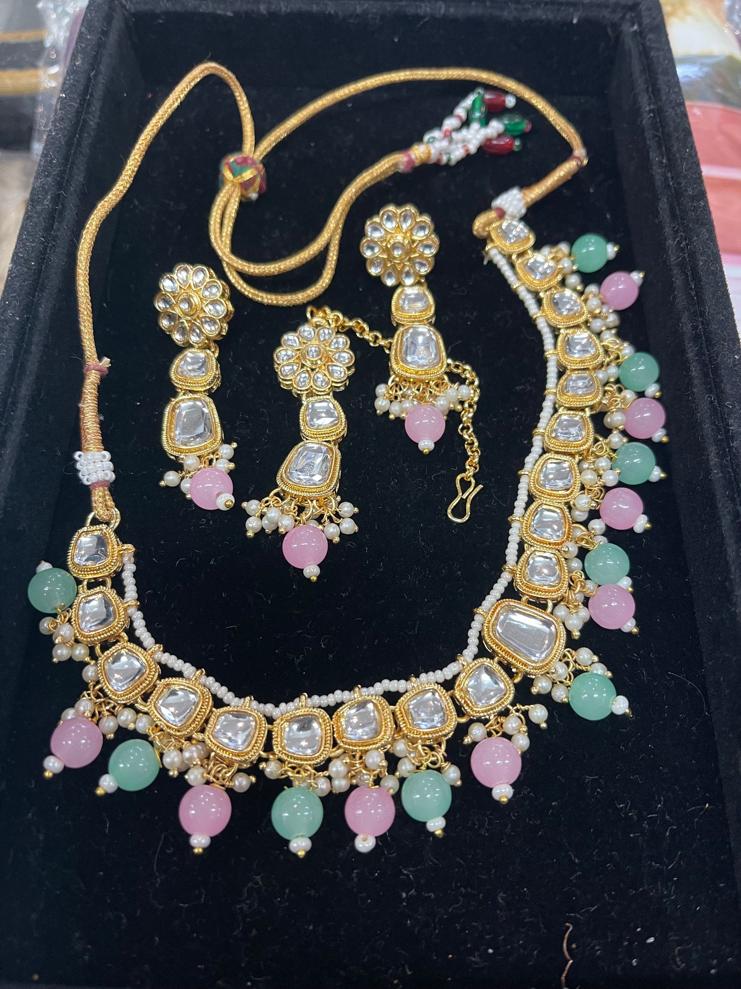 Beautiful designer kundan necklace set