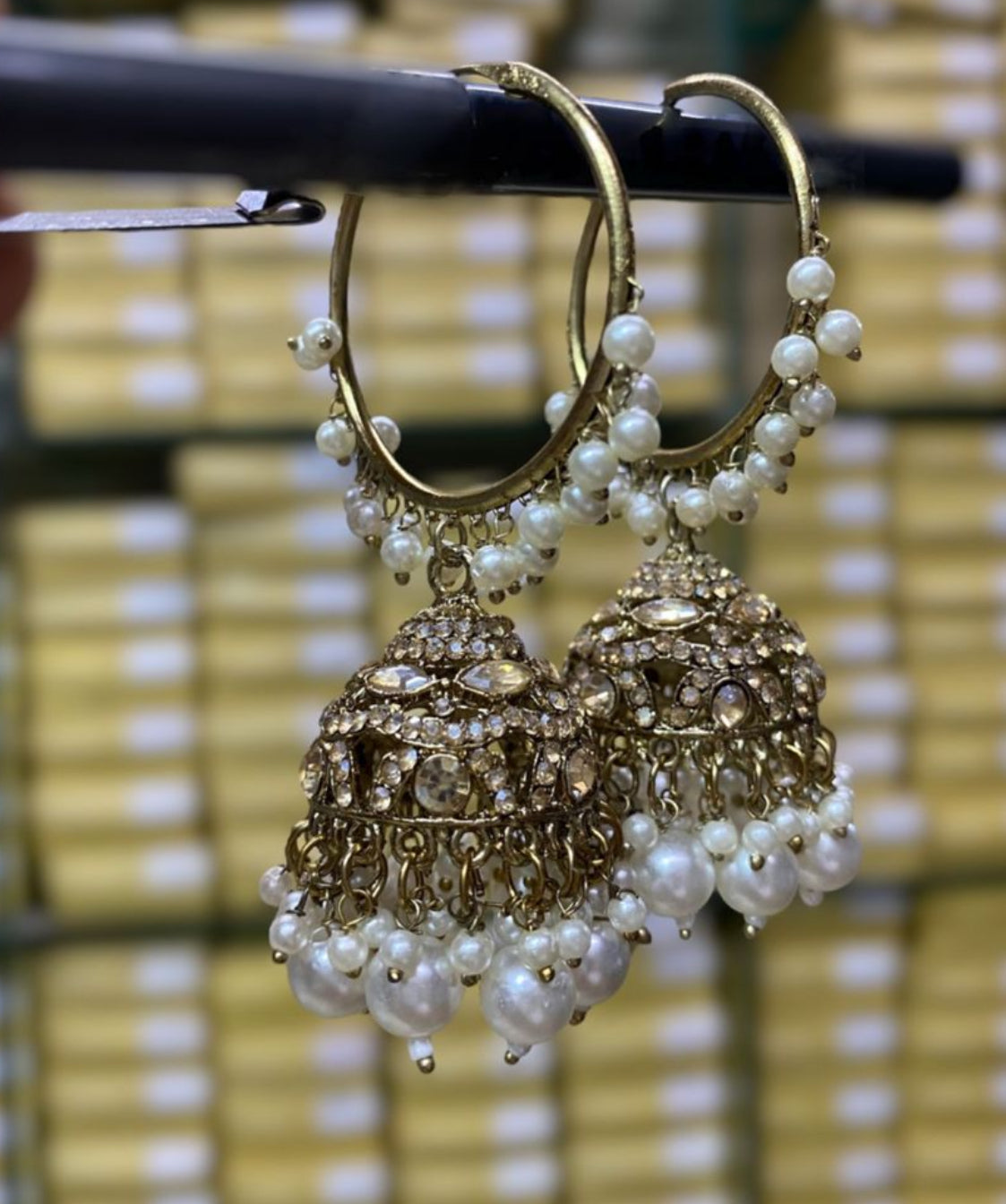 Beautiful designer Bali jhumki earrings