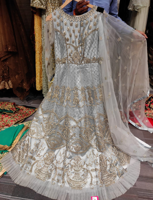 Beautiful designer gown style anarkali suit