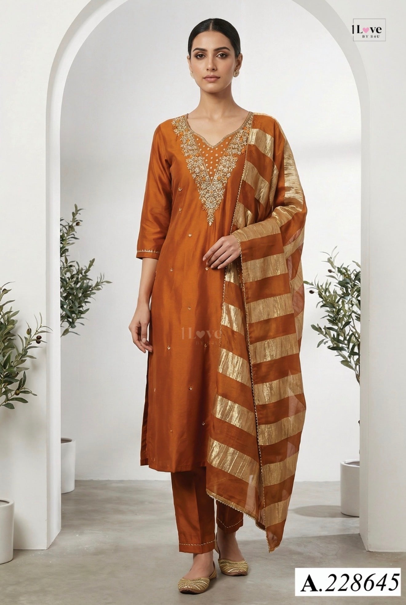 Beautiful designer Pakistani style suit