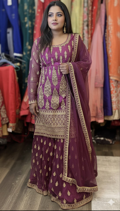 Beautiful designer long top lengha choli