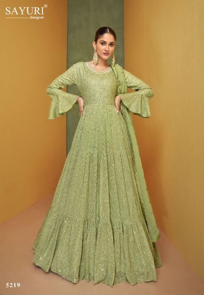 Beautiful designer gown style anarkali suit